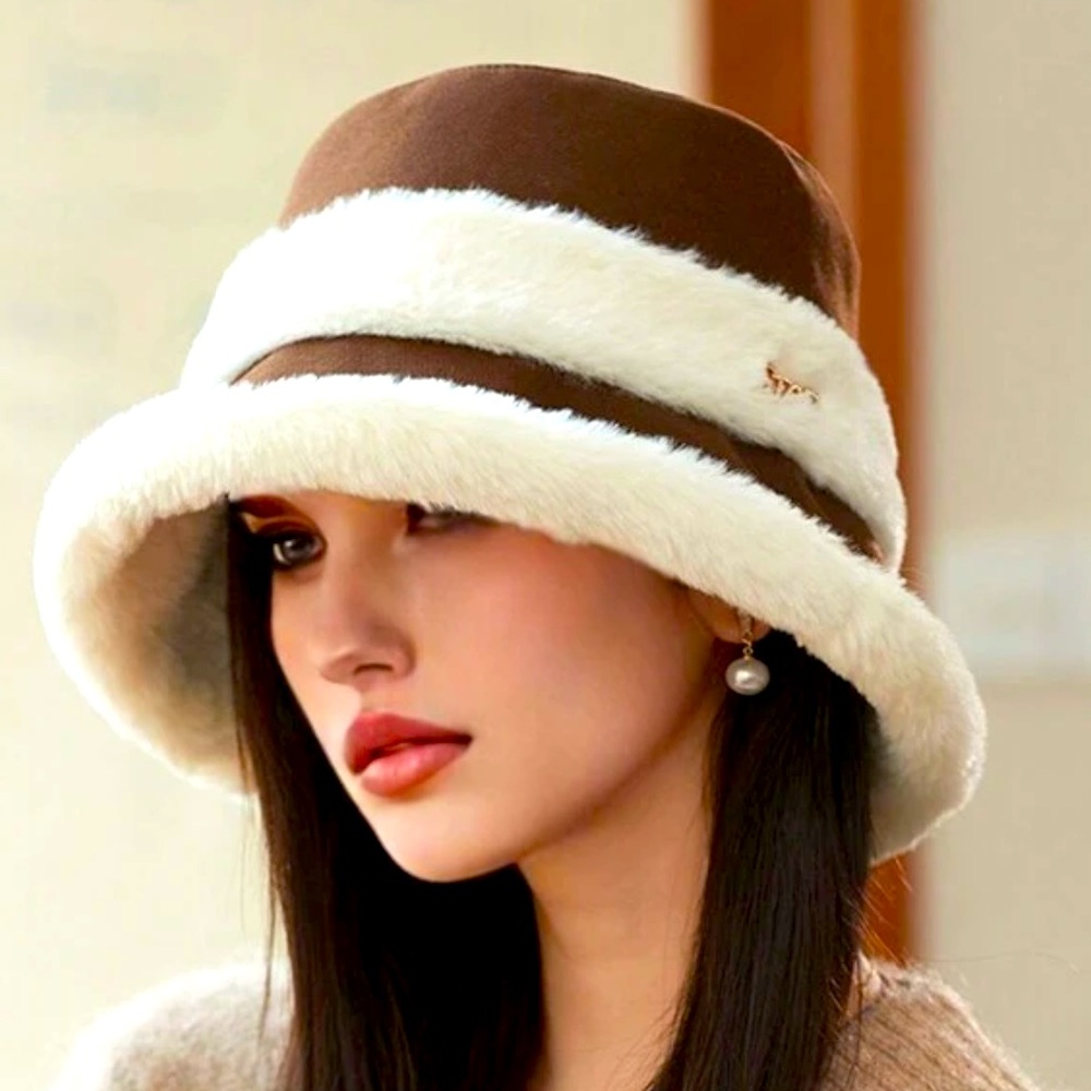 Fleece Patchwork Bucket Hat